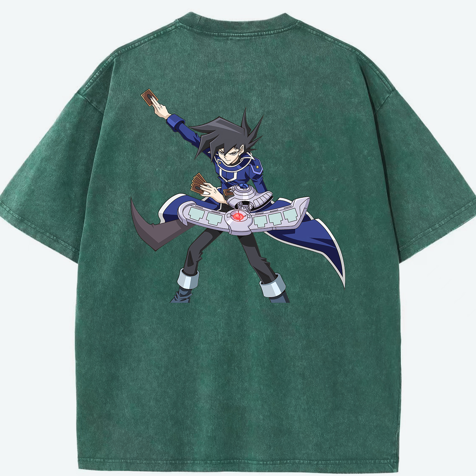 （画像用） 遊☆戯☆王 Yu-Gi-Oh! 綿100% ヴィンテージ風 半袖Tシャツ（背面プリント）